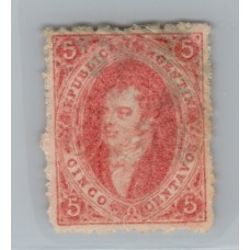 ARGENTINA 1864 GJ 19 RIVADAVIA DE 1ra TIRADA HERMOSO EJEMPLAR U$ 30